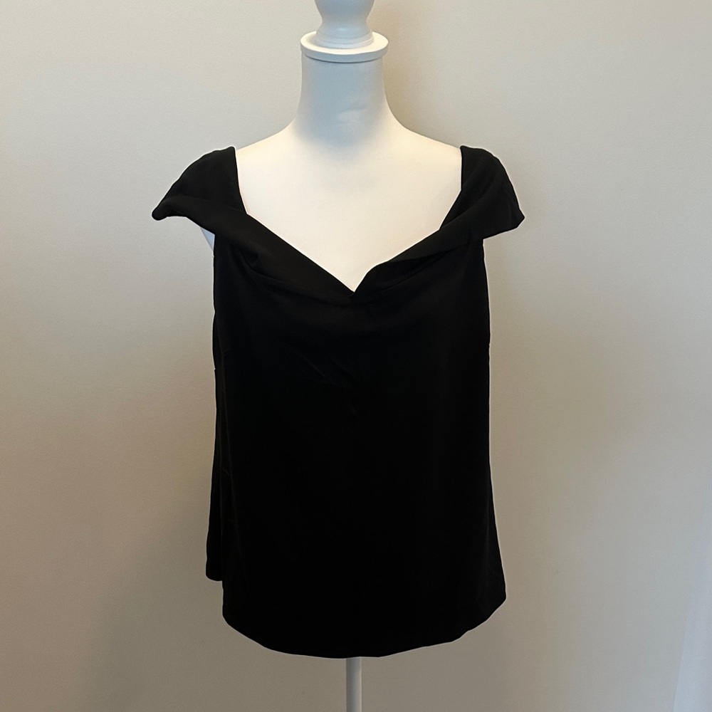 Who What Wear Black Off-Shoulder Blouse